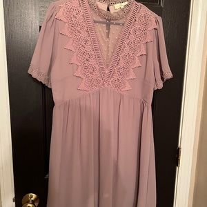 Beautiful muted purple Boutique dress
